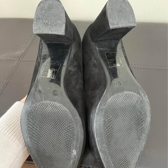 Browns Couture Black Suede Block Heel - Picture 4 of 4